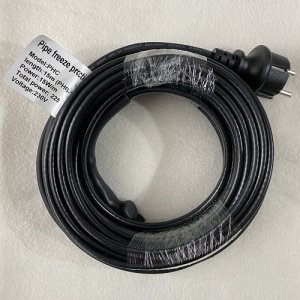 EXTRA PEVNÝ vykurovací kábel na ochranu proti mrazom s TERMOSTATOM IP68 15W/m - 15 m